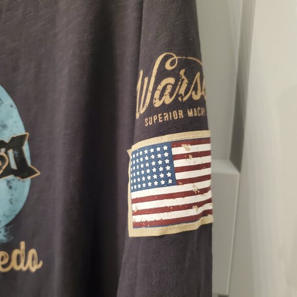 Warson Motors Lucky Torpedo Carbone Long Sleeve T-Shirt- Sz XL - Picture 4 of 7